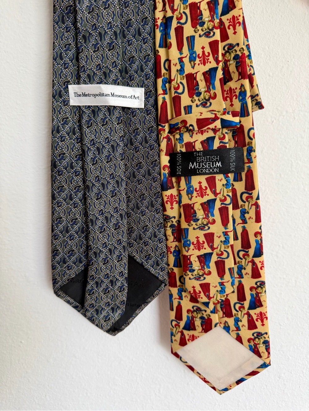 Vintage Museum Collection Lot 2 100% Silk Ties